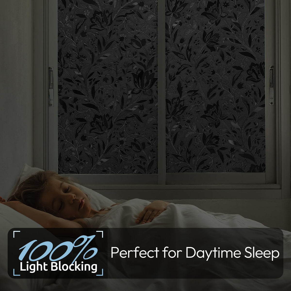 Rabbitgoo privacy window film blocks views with modern style.