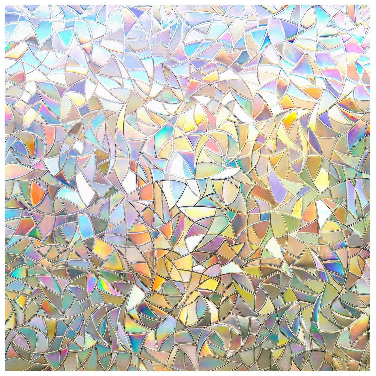 Rabbitgoo rainbow window film creates colorful light patterns for stylish privacy.