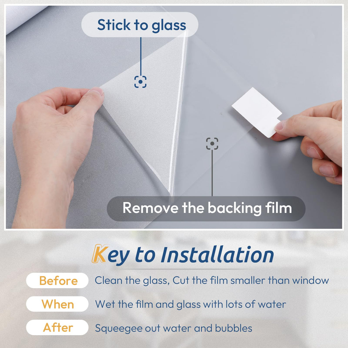 Bubble-free Rabbitgoo installation guide helps achieve a flawless finish.