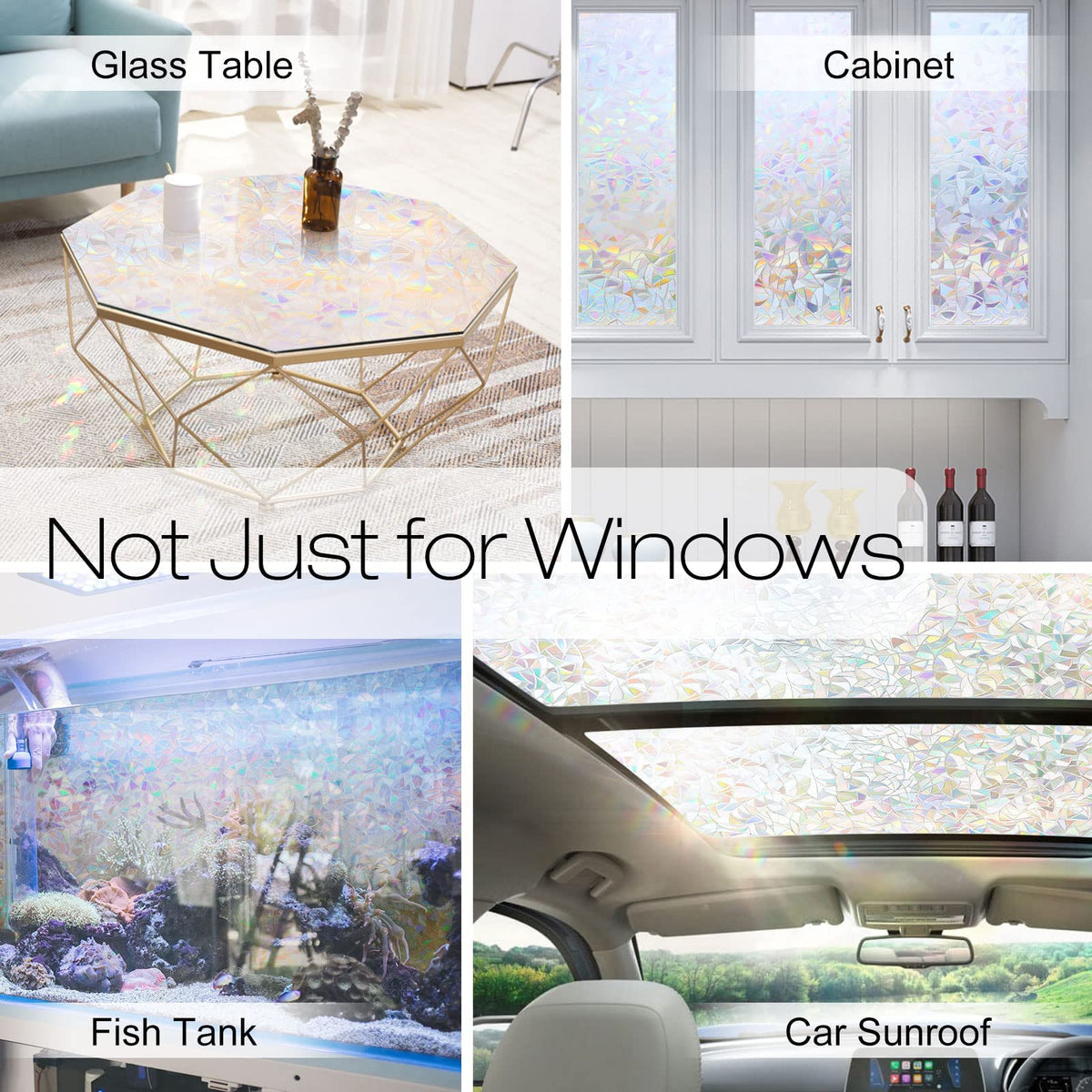 Rabbitgoo vinyl window film decor alternative curtains.