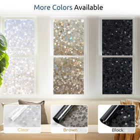 Rabbitgoo decorative glass film for home and office adds subtle rainbow decor.