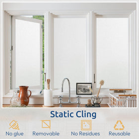 rabbitgoo Window Privacy Film easy-install makes setup quick and simple.