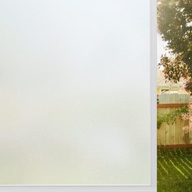 Rabbitgoo window privacy film creates a frosted glass look with soft daylight for seclusion.