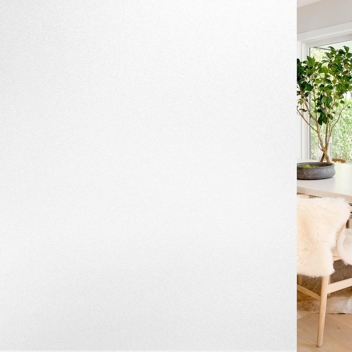 rabbitgoo Window Privacy Film frosted glass preserves privacy with natural light.