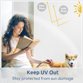 rabbitgoo Window Privacy Film glare-reduction creates comfortable, well-lit rooms.