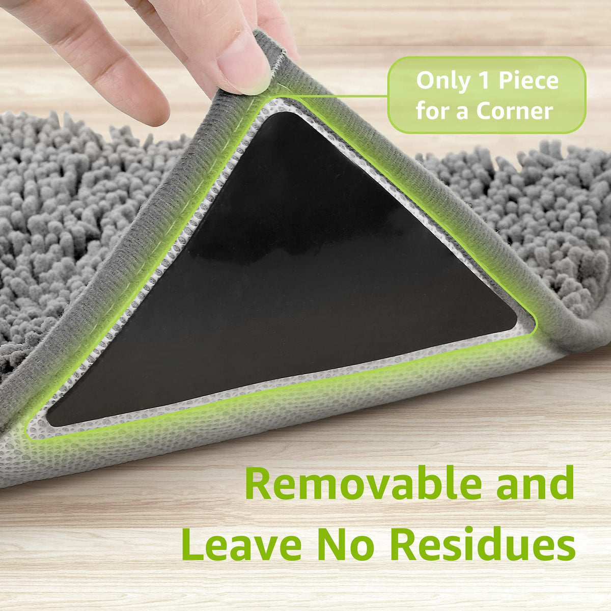 Rabenda grippers removal and cleaning to keep floors and rugs residue-free.
