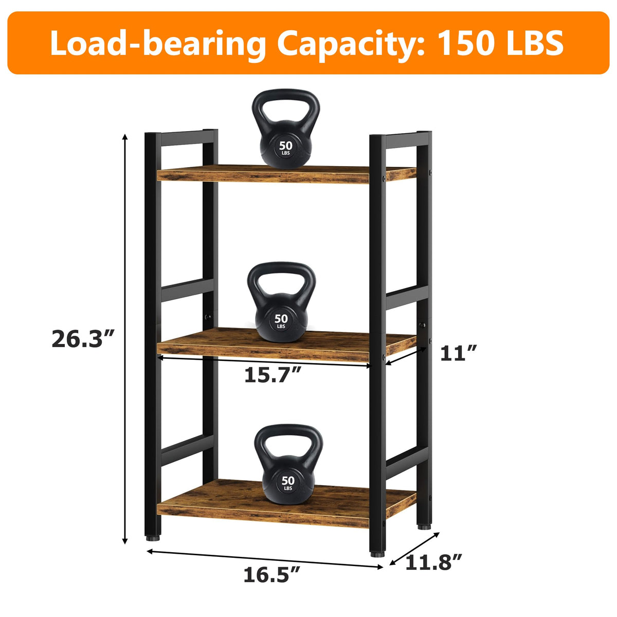 RAGIFEN 3-tier unit ships with clear instructions and tools for easy assembly.
