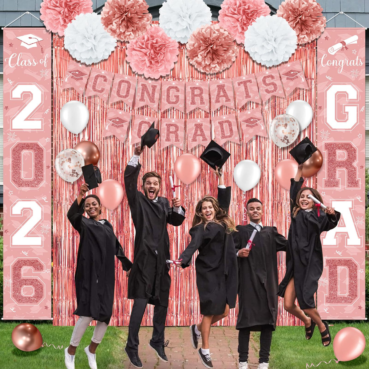 Ragnhild 2026 foil balloons decorate centerpieces and photo areas