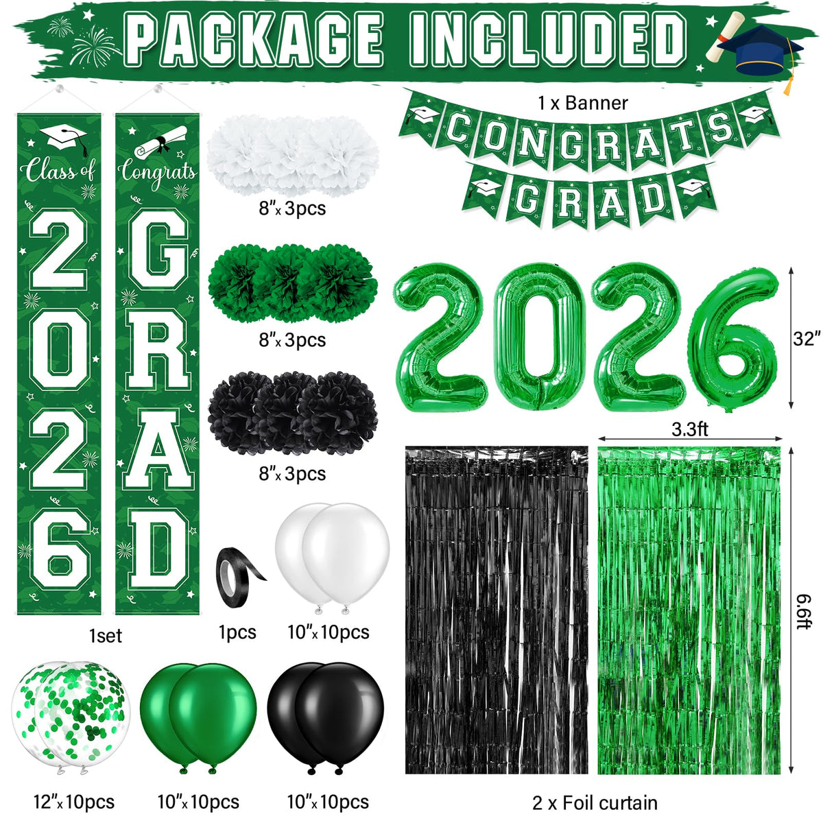 Ragnhild congrats grad banner set creates standout graduation display and photo opportunities
