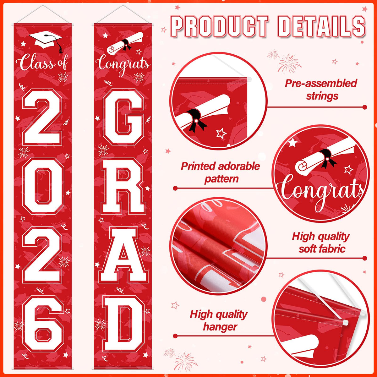 Ragnhild foil curtains black red create dramatic backdrop for party