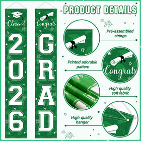Ragnhild foil fringe curtain black-green adds shimmer and a dramatic party backdrop