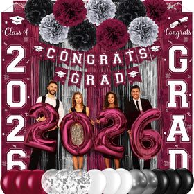Ragnhild grad banner congrats, perfect for party photos and entryway decor.