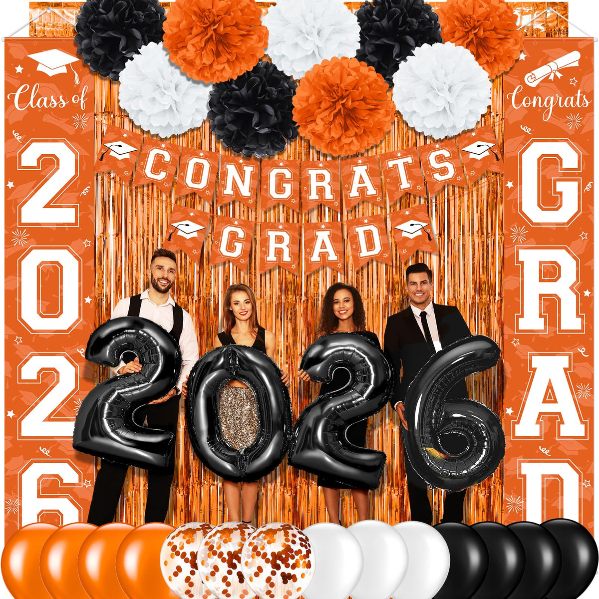 Ragnhild Grad door banners welcome guests at Class of 2026 celebration