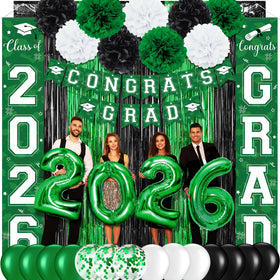 Ragnhild grad banner porch sign enhances entrance decor and photo moments