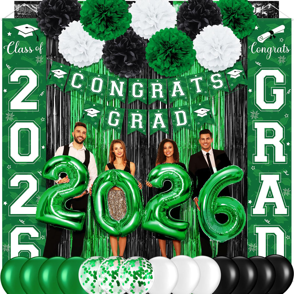 Ragnhild grad banner porch sign enhances entrance decor and photo moments
