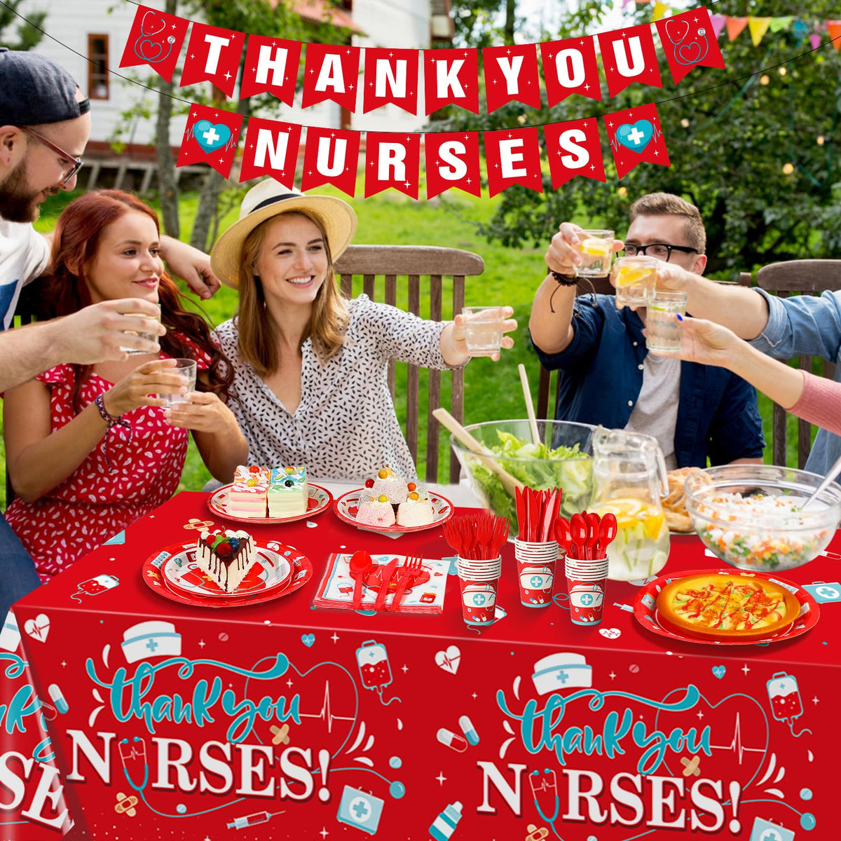 Ragnhild 13x13 napkins coordinate nurse décor and absorb spills