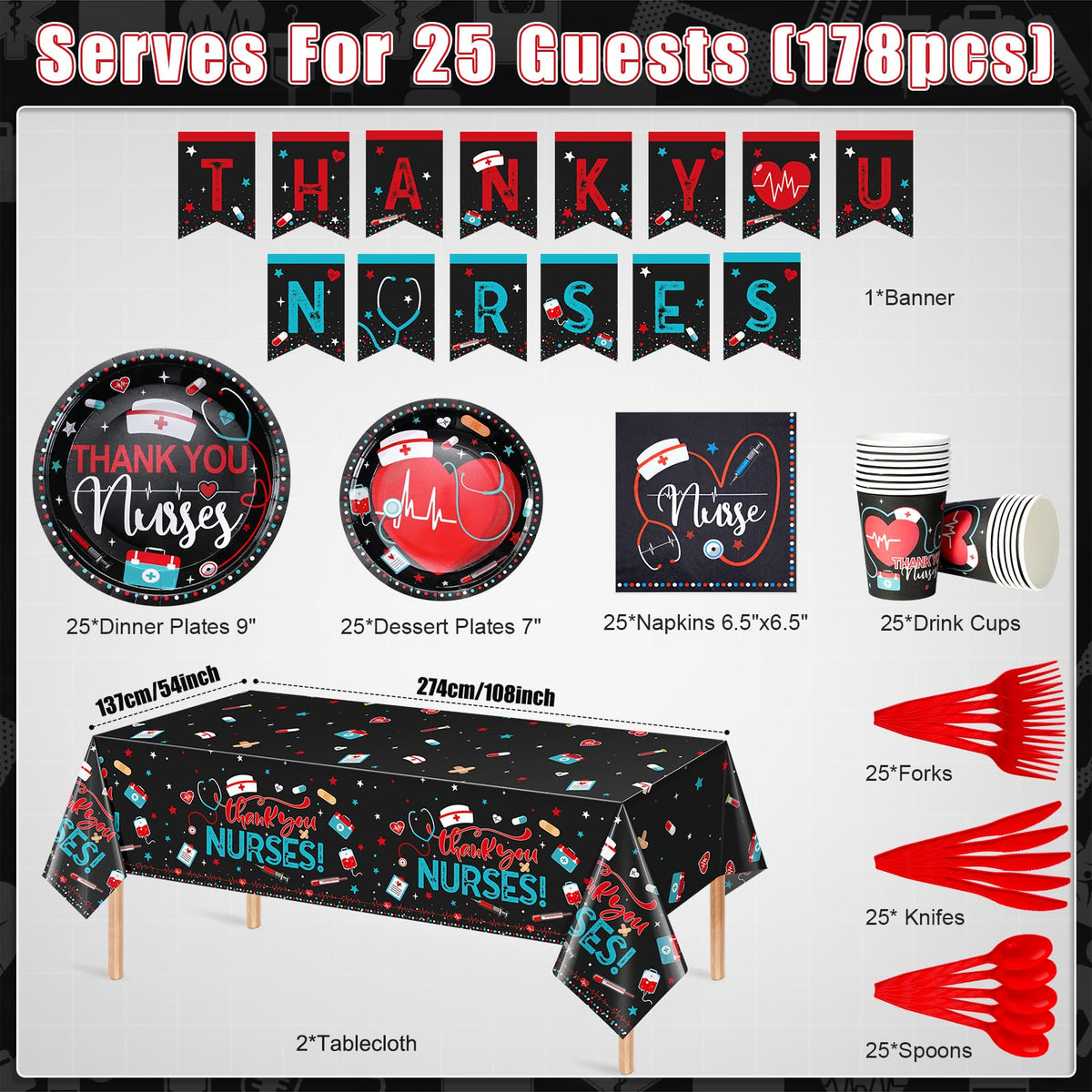 Ragnhild nurse plates 7-inch provide sturdy dining for desserts and treats.
