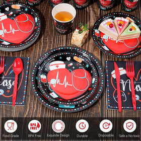 Ragnhild nurse plates 9-inch support main courses with reliable durability.