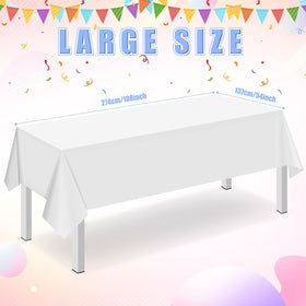 Ragnhild white tablecloth bulk setup suitable for weddings and birthdays