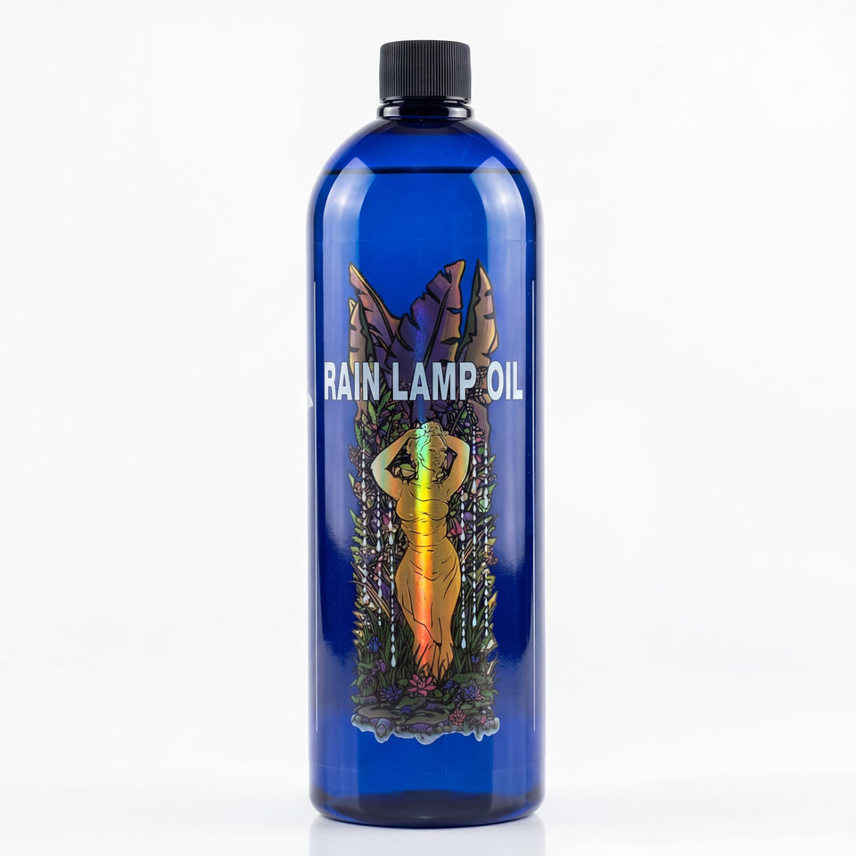 RAIN OIL LAMPS LLC Rain Oil 32 oz Drakeol 35 bottle, clear mineral oil for rain lamps