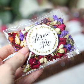 RainbowPana 50-pack biodegradable flower petals for eco-friendly weddings