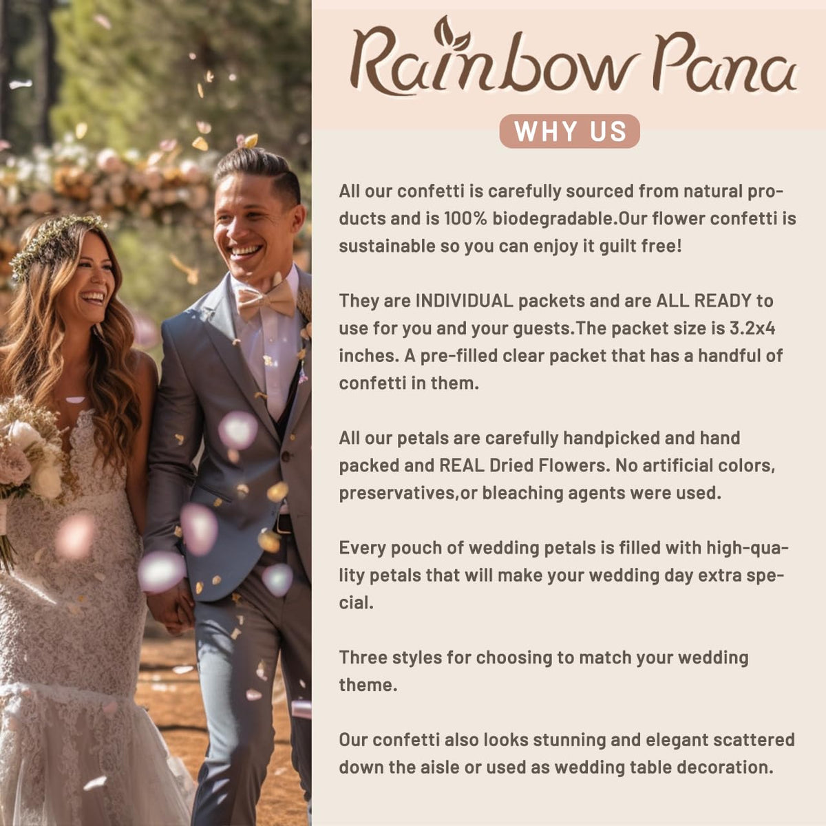 RainbowPana guest packet confetti for easy, per-guest celebration moments
