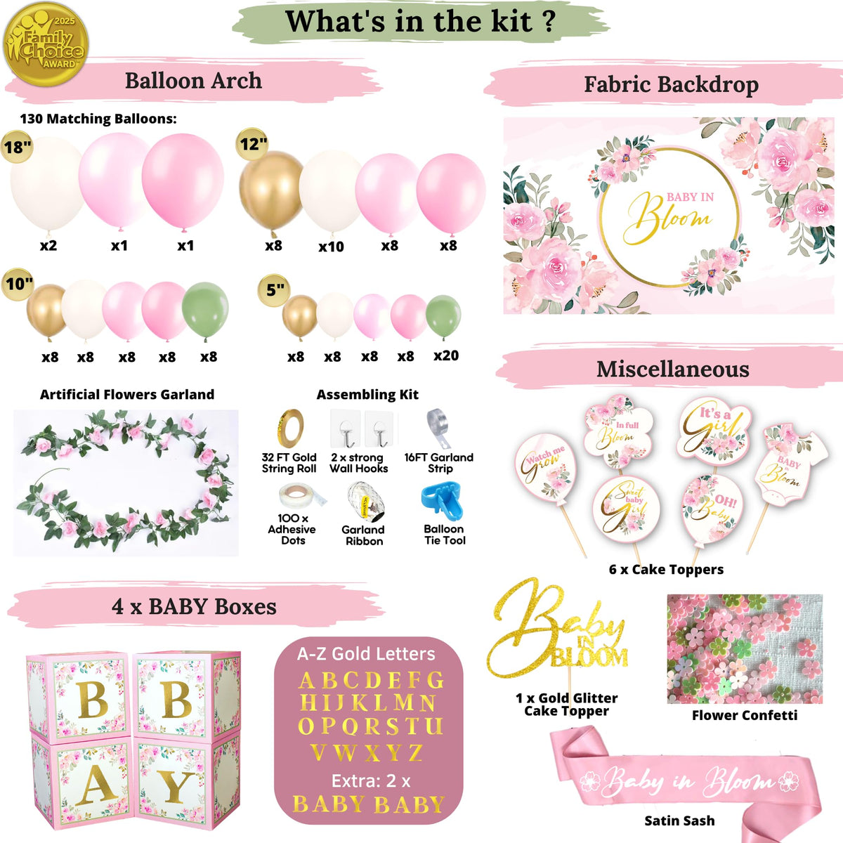 RainMeadow baby boxes with letters for a coordinated, reusable decor option