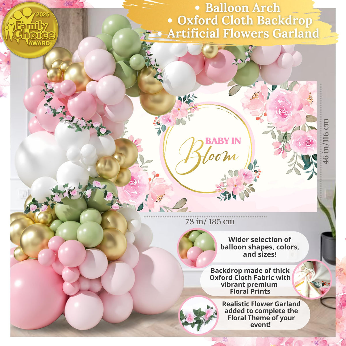 RainMeadow confetti accents add sparkle to memorable party moments