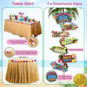 RainMeadow cake toppers add festive tiki charm to treats.