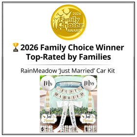 RainMeadow car window sticker adds elegant celebration flair