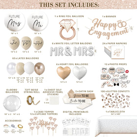 RainMeadow diamond ring balloon detail adds a festive focal point.