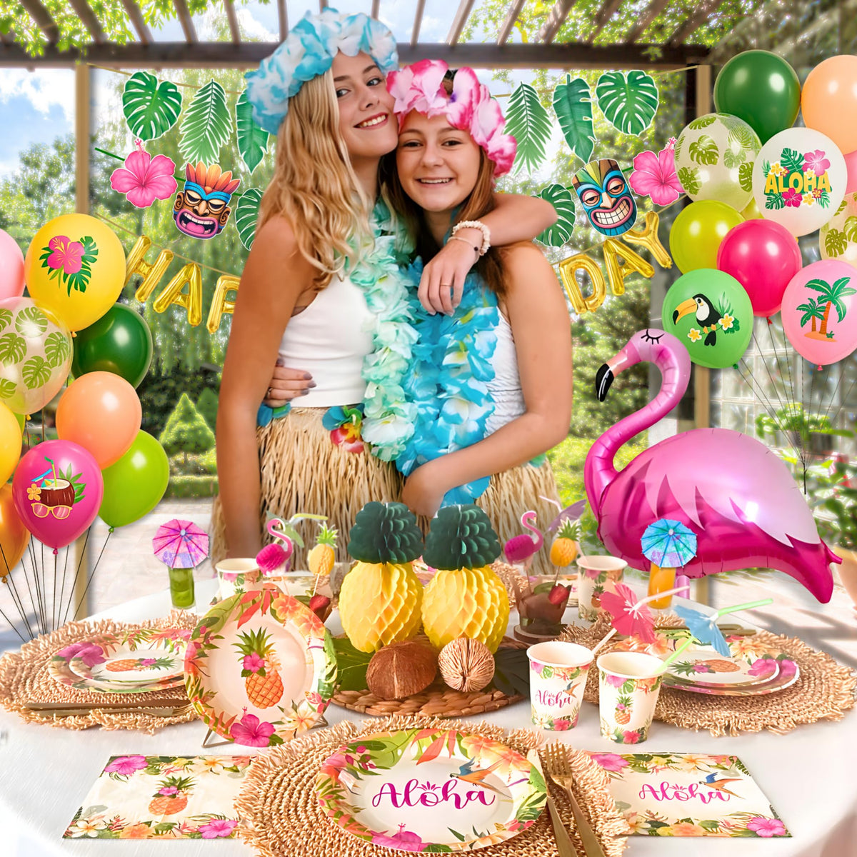 RainMeadow drink umbrellas and colorful straws add beachy beverage details.