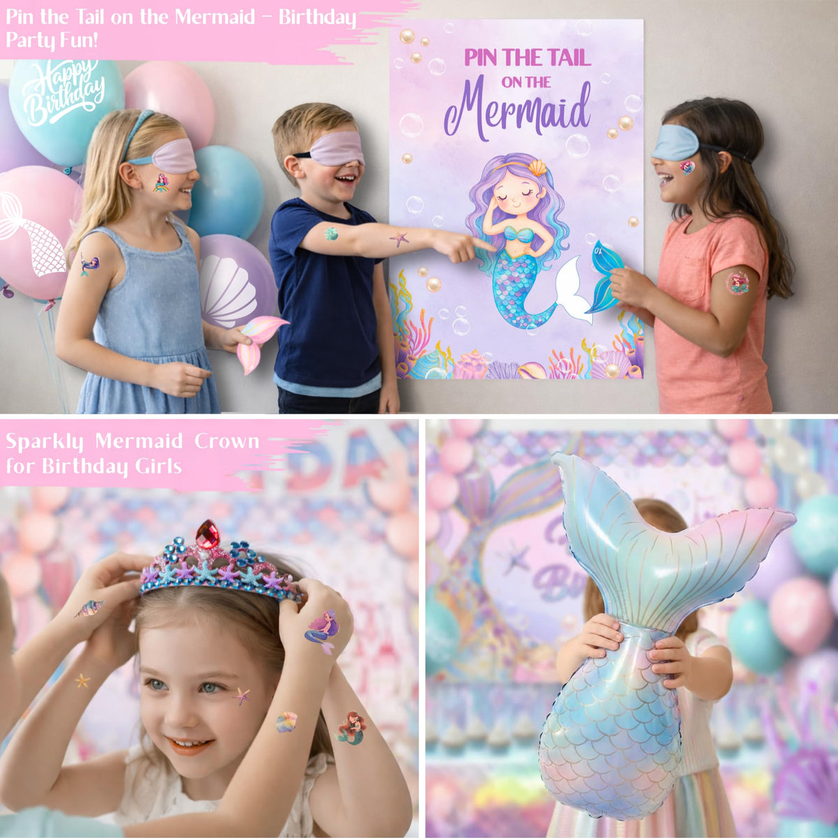 RainMeadow foil-tail-balloons add shimmering mermaid accents for photos.
