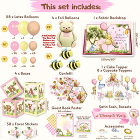 RainMeadow Pooh stickers provide playful accents for favors and cards