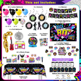 RainMeadow pre-strung banner adds cohesive retro flair.