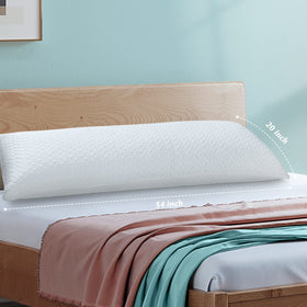 Rainmr firm memory foam body pillow side-sleeping support highlights shoulder alignment