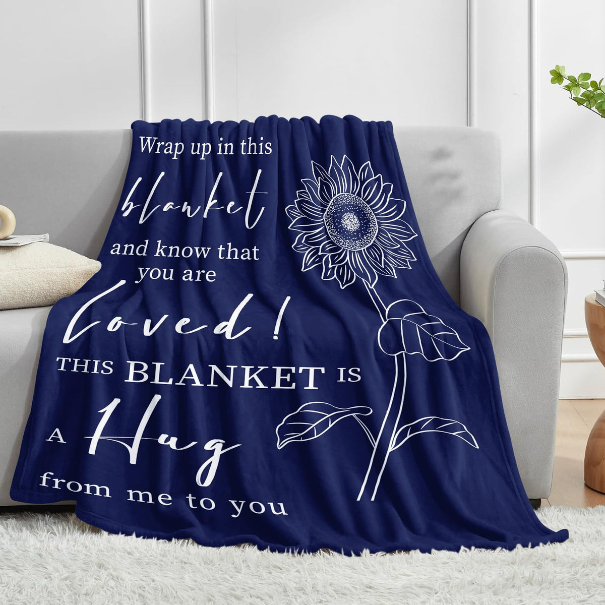 Rakoviol Get Well Blanket easy-care fabric stays soft after washes.