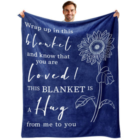 Rakoviol Get Well Blanket with sunflower design for warm, uplifting comfort.