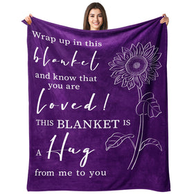 Rakoviol Get Well Hug Blanket with sunflower design offers comforting warmth after surgery.