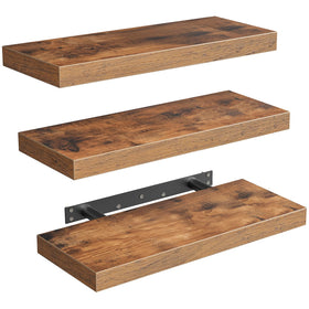 RALGEND 3-pack floating shelves on wall showcase decor while saving space.