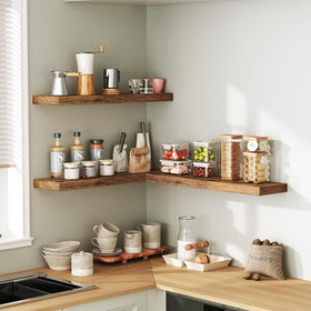 RALGEND floating shelves assembly steps show quick simple installation