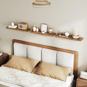 RALGEND floating shelves bathroom decor setup for towels and accents