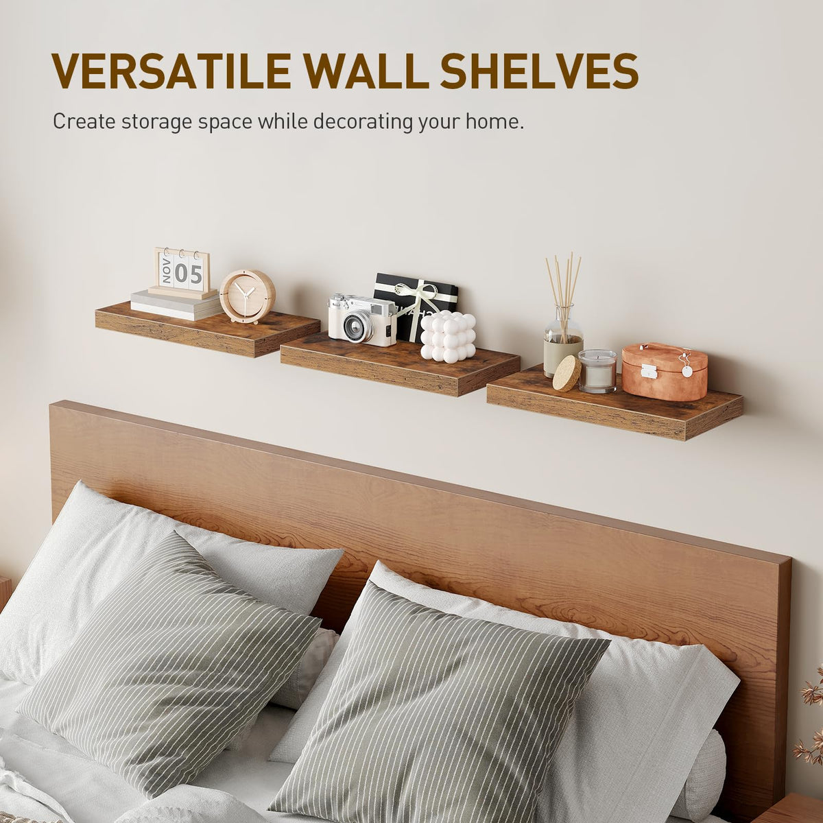 Ralgend shelves install in minutes with a simple four-step setup.