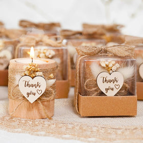 Rallad bulk-favor tealight candle holder provides ready gifts for guests.