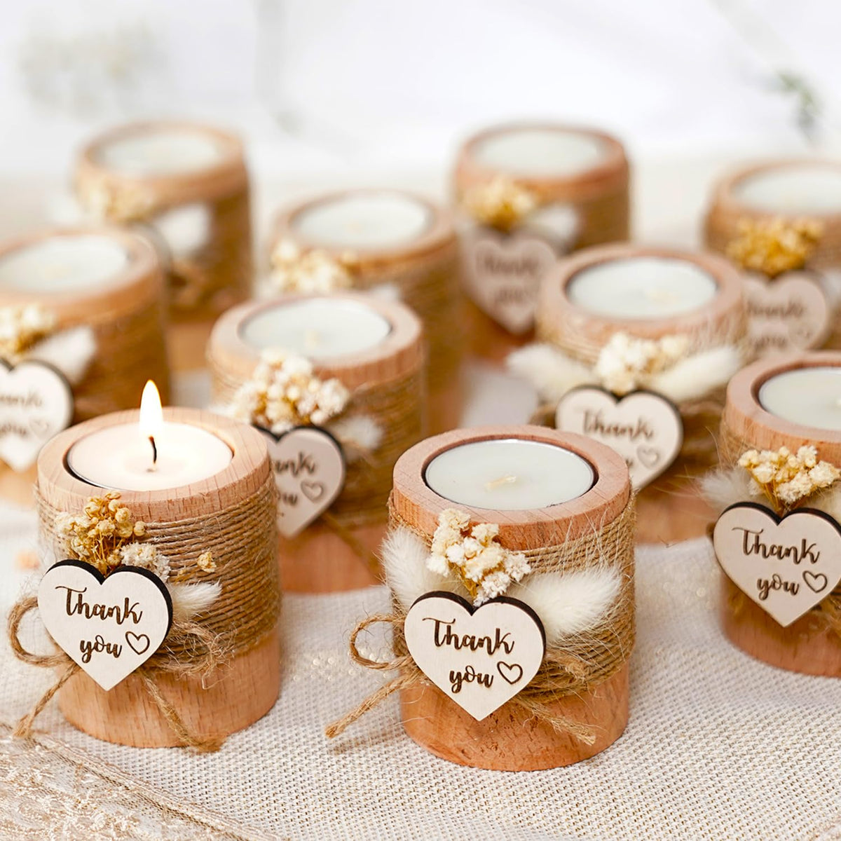 Rallad compact-size tealight holder fits well in sophisticated reception layouts.