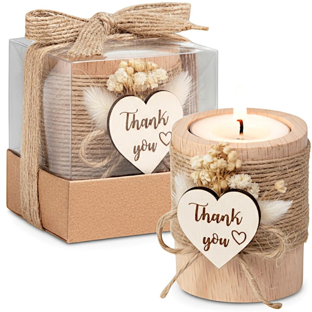 Rallad tealight-holder gift box ready decor adds warm ambience to receptions.