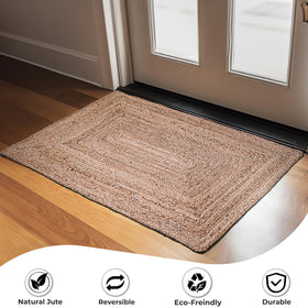 Ramanta Home braided rug in living room setup enhances warmth and casual style.