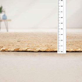 Ramanta Home entryway round rug welcomes guests with natural texture and durability