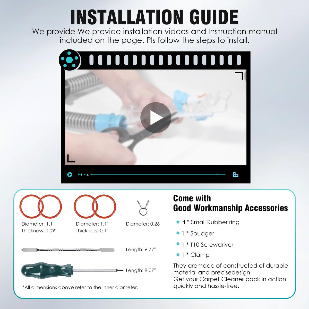 Ramofi hose clamp accessory secures connections during assembly
