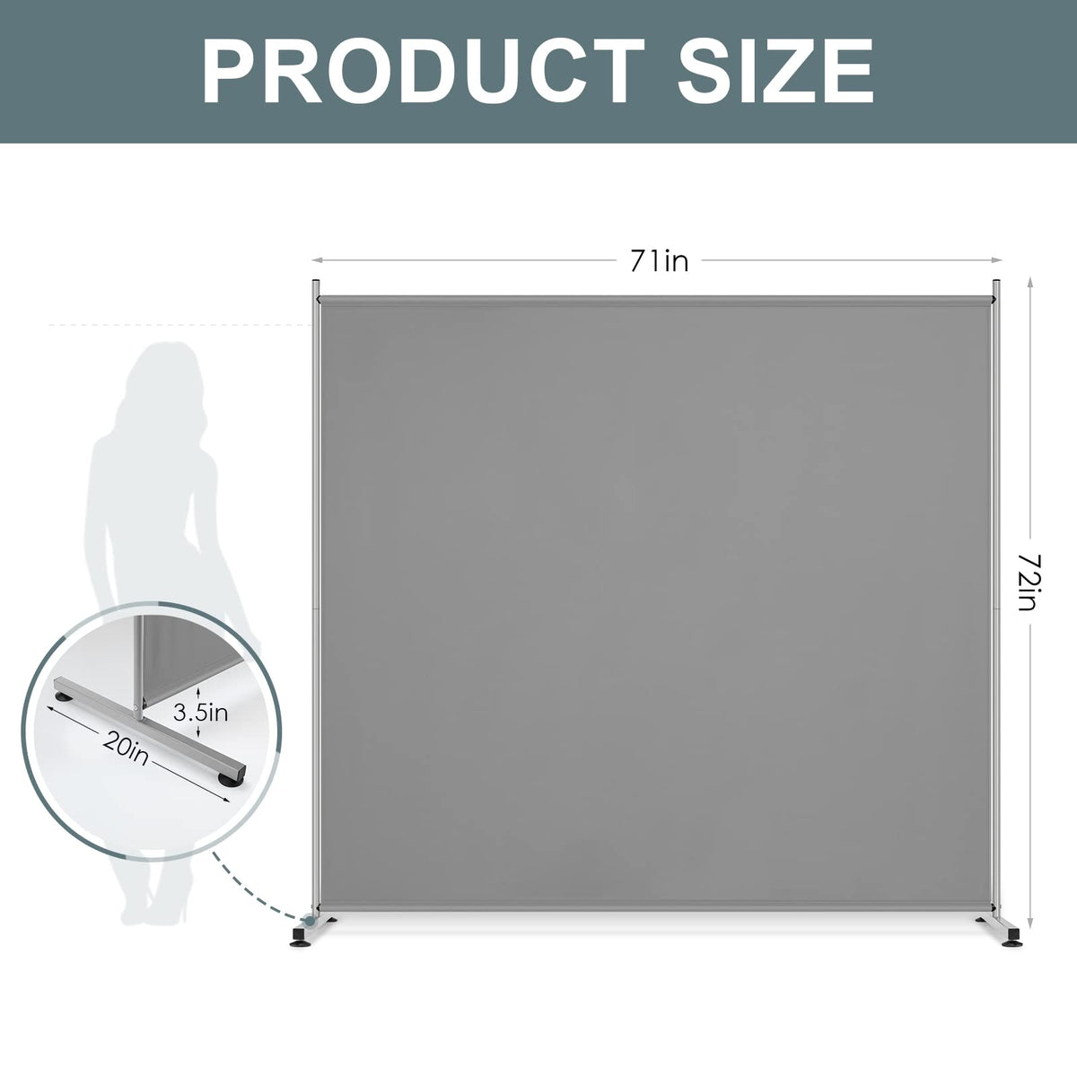 RANTILA grey fabric closeup showing UV-protected, easy-clean material.